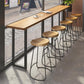 Modern Bar Table Set 1/7 Pieces Solid Wood Rectangle Bar table with Backless Stools Clearhalo 'Bar Furniture' 'furn' 'furn_home_bar_bar_sets' 'Furniture' 'Home Bars & Bar Sets' 'home_bar_bar_sets' 'Kitchen & Dining Furniture' 1200x1200_b85e6d8f-b74d-4ed9-9ff9-fcc407a6083f