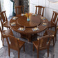 Round Solid Wood Dining Table Modern Turntable Furniture with Pedestal Base Clearhalo 'Dining Tables & Seating' 'Dining Tables' 'dining_table' 'furn' 'furn_dining_table' 'Furniture' 'furniture_dining_table' 'Kitchen & Dining Furniture' 'kitchen' 'kitchen_dining_table' 1200x1200_b861d6ce-776a-4e51-ab95-0cd67342897d