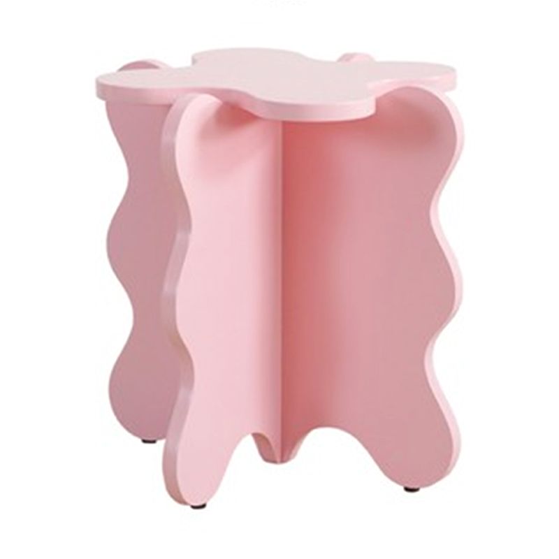 Pedestal de mesa de café de madera geométrica nórdica 1 mesa de cóctel individual