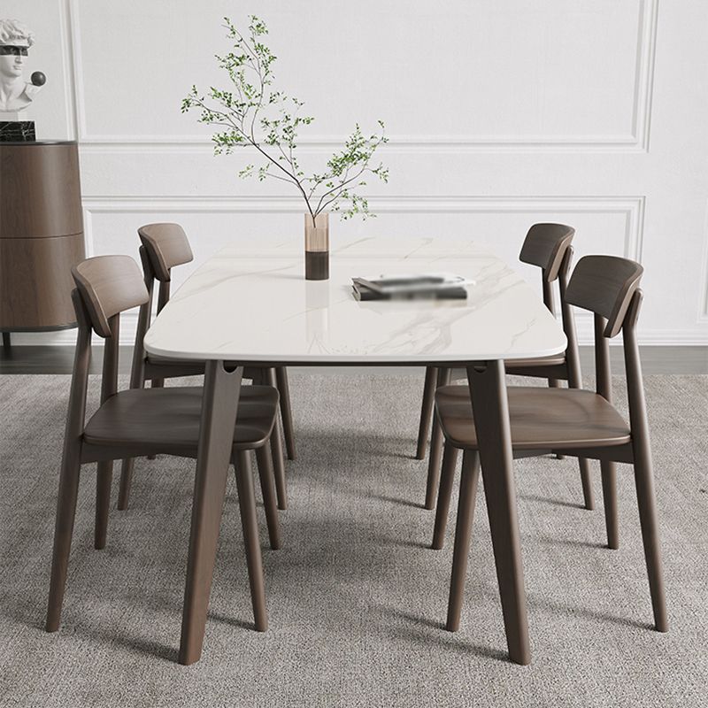 Medieval Modern Sintered Stone Dining Table Rectangle Table with 4 Legs Clearhalo 'Dining Tables & Seating' 'Dining Tables' 'dining_table' 'furn' 'furn_dining_table' 'Furniture' 'furniture_dining_table' 'Kitchen & Dining Furniture' 'kitchen' 'kitchen_dining_table' 1200x1200_b86558cf-9a71-48a8-82d6-930521878ab2