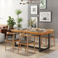 Contemporary Kitchen Dining Chairs Faux Leather Dining Chairs in Natural