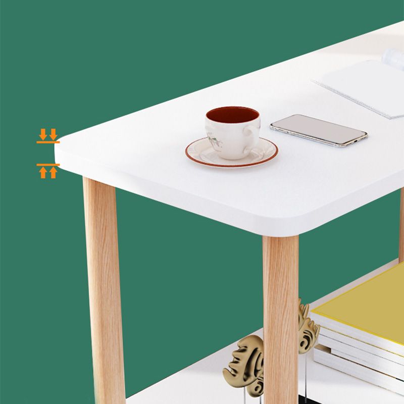 Double Tier End Table with Shelf Modern Sofa Side Table for Living Room Clearhalo 'Coffee & Accent Tables' 'End & Side Tables' 'end_side_table' 'Furniture' 'furniture_end_side_table' 'Living Room Furniture' 1200x1200_b869413b-1651-49ec-8689-8de19f0c5bea