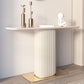 Tabella della console contemporanea da 13 "W del divano di divano della console rettangolare in pietra bianca