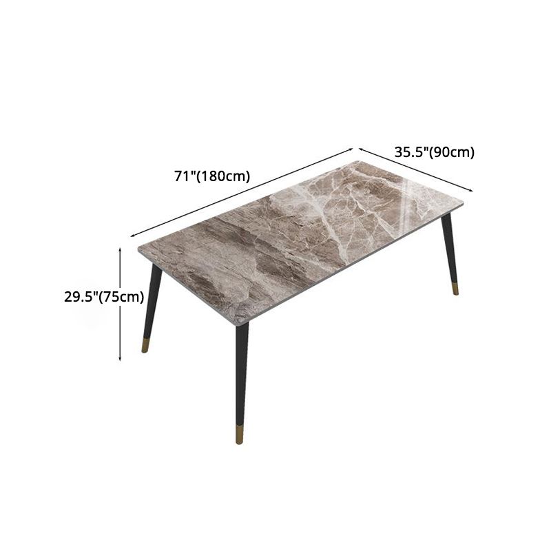 Nordic 1/2/5/7 Pieces Dining Set Rectangular Sintered Stone Dining Table Set for Home Use Clearhalo 'Dining Room Sets' 'Dining Tables & Seating' 'dining_room_set' 'furn' 'furn_dining_room_set' 'Furniture' 'furniture_dining_room_set' 'Kitchen & Dining Furniture' 'kitchen&dining_furn' 'kitchen' 1200x1200_b869b19d-fb67-411b-bbf3-628e4442efdb