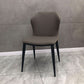 Chaise de salle à manger en acier contemporain meubles letéraux en arrière en finition mate pour la maison