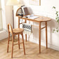 1/2/3 Pieces Modern Rectangle Cherry Wood Counter Table with High Stools