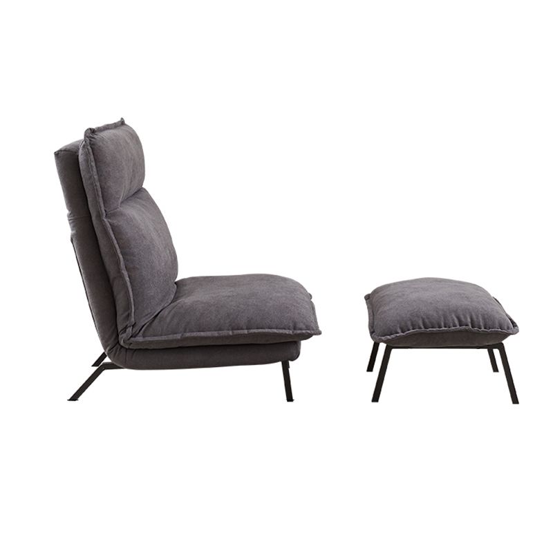 30.11" Wide Velvet Convertible Chair Armless Chair with Removable Cushions