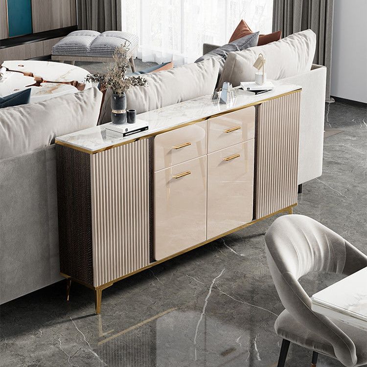 Aparador de piedra de piedra estantes ajustables de comedor de cocina