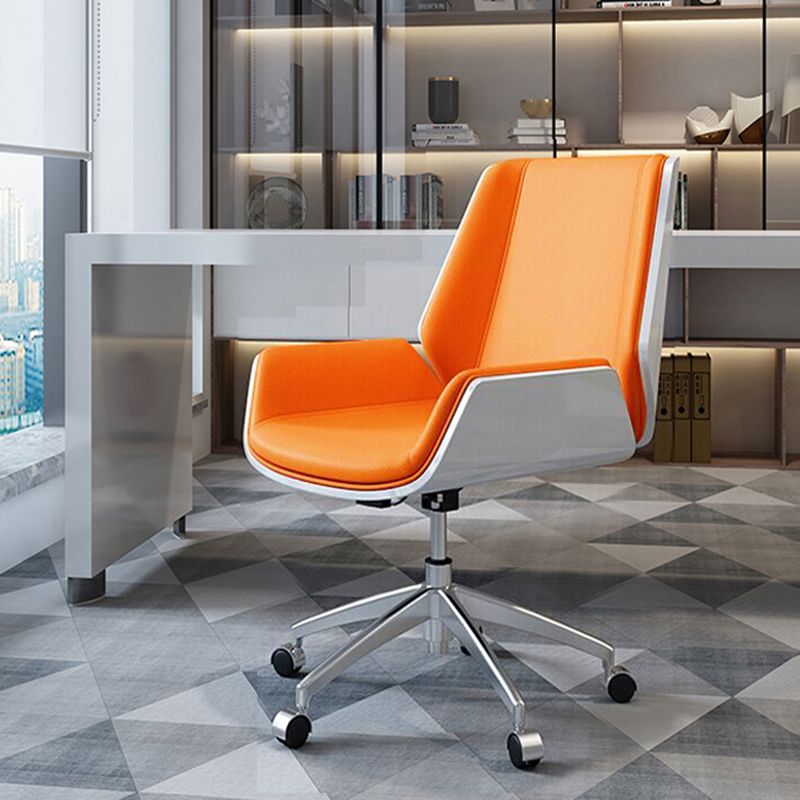 Mid Back Armless Werkstoel Moderne verstelbare stoelhoogte Home Bureau stoel