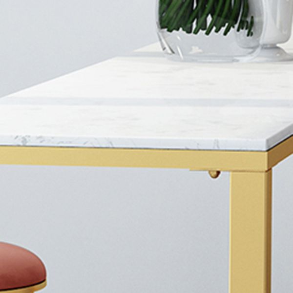 Glam Style Marble Bar Table Gold Frame 42 Inch Height Table for Restaurant Clearhalo 'Bar Furniture' 'Bar Tables' 'bar_tables' 'furn' 'furn_bar_tables' 'Furniture' 'furniture_bar_tables' 'Kitchen & Dining Furniture' 'kitchen&dining_furn' 'kitchen' 1200x1200_b86ee547-2b77-4502-8e85-d55a03c20758