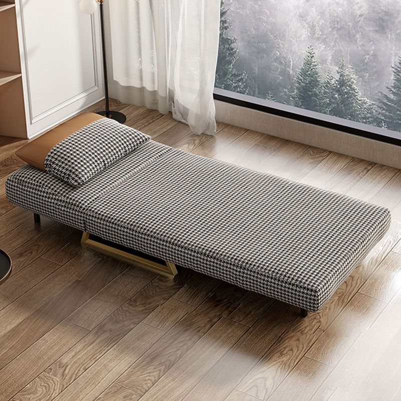 Divani convertibili da cuscino senza bracciale senza braccio divano per dormiente in metallo glam