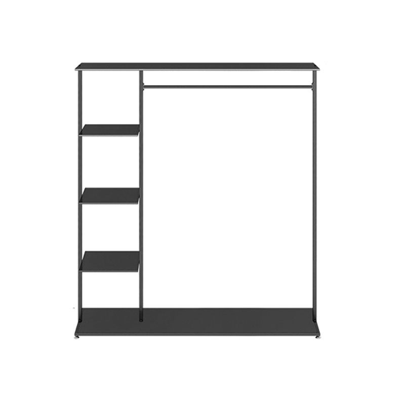 Contemporary Hall Stand with Clothes Rail Storage Shelves Coat Hanger Clearhalo 'Entry & Mudroom Furniture' 'furn' 'furn_hall_tree_coat_racks' 'Furniture' 'Hall Trees & Coat Racks' 'hall_tree_coat_racks' 1200x1200_b8716cfb-1155-449c-b80b-3e0248563936