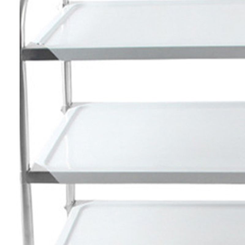 Table de préparation moderne en acier inoxydable