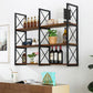 Industrial Style Wooden Bookshelf Wall Mounted Shelf Bookcase Clearhalo 'Bookcases' 'furn' 'furn_bookcases' 'Furniture' 'furniture_bookcases' 'kitchen' 'kitchen_bookcases' 'Living Room Furniture' 'Office Furniture' 1200x1200_b87235d8-6429-47ef-a5a8-da62318b7409