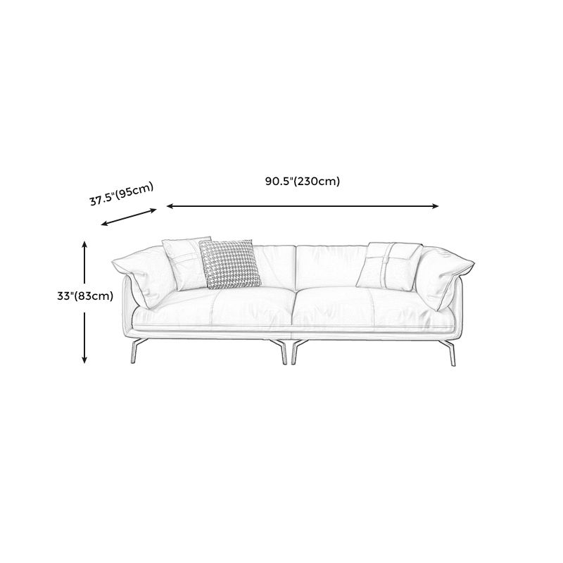 Stationary Stain Resistant Genuine Leather Living Room Pillow Top Arm Sofa Clearhalo 'furn' 'furn_sofas' 'Furniture' 'Living Room Furniture' 'Sofa' 'sofas' 1200x1200_b872a708-7e0b-44bb-8210-335e53098c7c