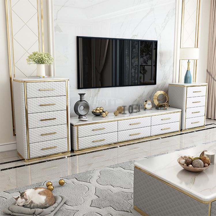 Gabinetto del salotto del soggiorno in legno Glam server buffet con cassetto