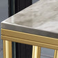 Modernes 1/4-teiliges Bartisch-Set, rechteckiger Stein-Thekentisch mit hohen Hockern