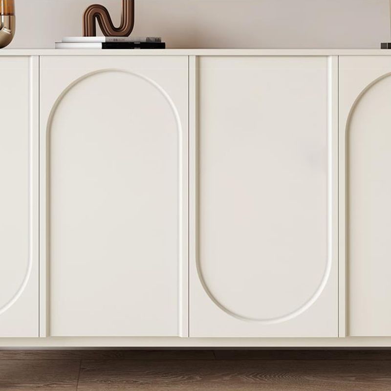 Table du buffet en bois du serveur de restauration contemporain avec armoires