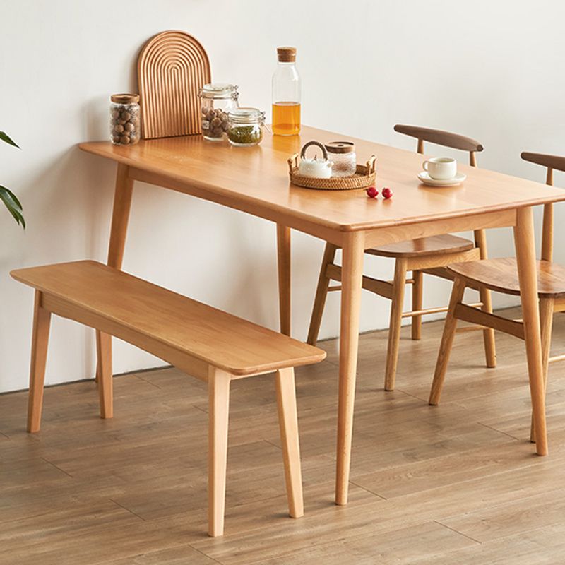 11 Inch Wide Contemporary Seating Bench Solid Wood Beech Bench Clearhalo 'Benches' 'Chairs & Seating' 'furn' 'furn_benches' 'Furniture' 'Living Room Furniture' 1200x1200_b8760a03-bbba-4452-9354-a3ffa6e82db3