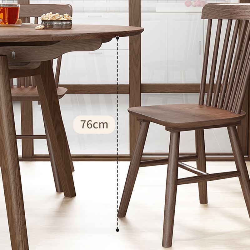 Solid Wood Dining Table Modern Brown 4 Legs Dining Table for Home Use Clearhalo 'Dining Tables & Seating' 'Dining Tables' 'dining_table' 'Furniture' 'furniture_dining_table' 'Kitchen & Dining Furniture' 'kitchen' 'kitchen_dining_table' 1200x1200_b8776ace-e8b9-476b-9028-b5228076cb1f