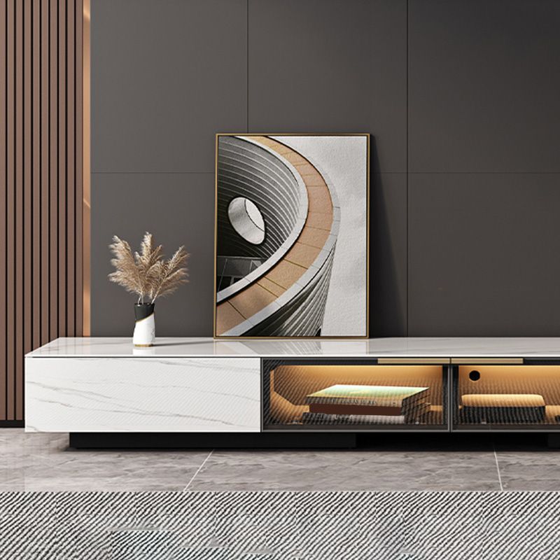 Stone TV Stand Console Contemporary Media Console with Drawers Clearhalo 'furn' 'furn_tv_stands_entertainment_centers' 'Furniture' 'Living Room Furniture' 'TV Stands & Entertainment Centers' 'TV Stands & Media Storage Furniture' 'tv_stands_entertainment_centers' 1200x1200_b877e6b4-2e26-436b-9373-307b97b5e37b