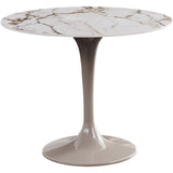 Glam Dinette Set voor Home 1/2/3 PCS Glanzende witte eettafel Set