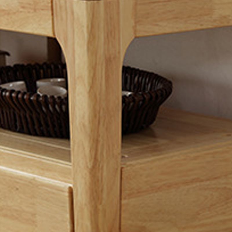 Meuble TV moderne en bois, Console de rangement ouverte, support multimédia TV avec tiroirs pour salon