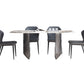 Modern Rectangle Shape Sintered Stone Dining Table Kitchen Dining Table with Double Pedestal Clearhalo ' dining_table' 'Dining Tables & Seating' 'Dining Tables' 'Furniture' 'furniture_dining_table' 'Kitchen & Dining Furniture' 'kitchen&dining_furn' 'kitchen' 'kitchen_dining_table' 1200x1200_b87c077d-3390-471f-b708-f162dc62e0de