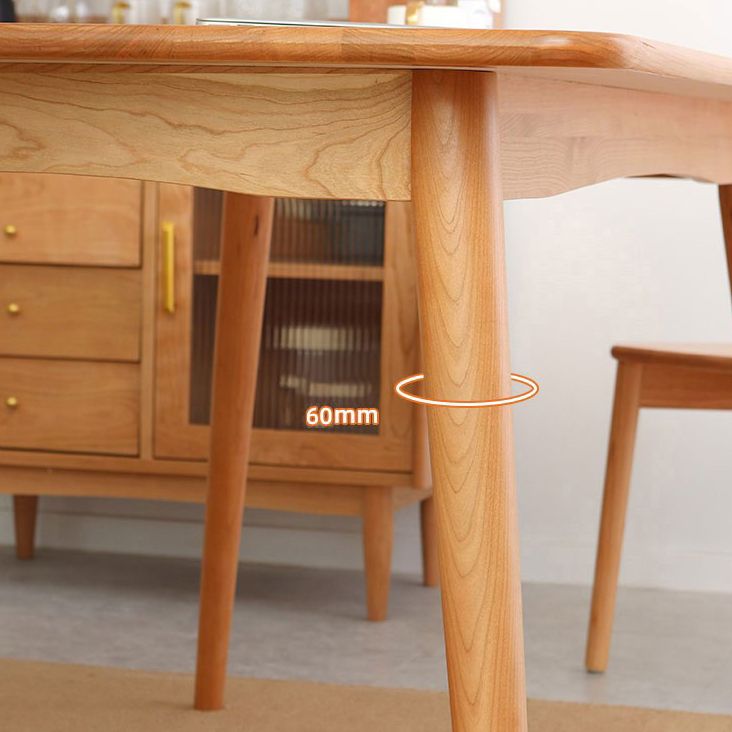 Oak Solid Wood Dining Table Simple Style Rectangle Dining Site Table with 4 Legs Clearhalo ' dining_table' 'Dining Tables & Seating' 'Dining Tables' 'furn' 'furn_dining_table' 'Furniture' 'furniture_dining_table' 'Kitchen & Dining Furniture' 'kitchen&dining_furn' 'kitchen' 'kitchen_dining_table' 1200x1200_b87e75c5-4c2f-472b-be97-18d3bafa7309
