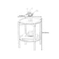 4 Legs End Table Wood Round Side End Table with Shelves for Living Room Clearhalo 'Coffee & Accent Tables' 'End & Side Tables' 'end_side_table' 'end_side_tables' 'furn' 'furn_end_side_tables' 'Furniture' 'furniture_end_side_table' 'Living Room Furniture' 1200x1200_b87ea381-f3e2-4208-8513-dd9f3b64d211