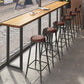 Industrial Style Bar Table Solid Wood Rectangle Bistro Bar Desk Clearhalo 'Bar Furniture' 'Bar Tables' 'bar_tables' 'furn' 'furn_bar_tables' 'Furniture' 'Kitchen & Dining Furniture' 1200x1200_b87ef72f-c27a-42b0-907d-31e0a1c83a4f