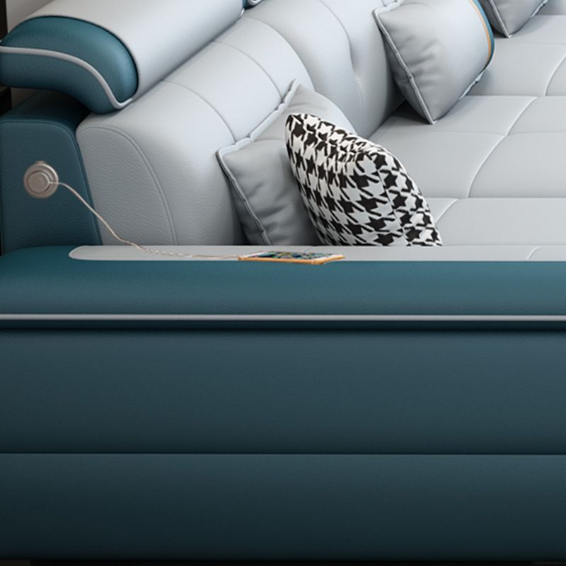 158.26" D x 70.86" W x 31.49" H Sectionals with Adjustable Bolster Pillows Clearhalo 'furn' 'furn_sectionals' 'Furniture' 'furniture_sectionals' 'kitchen' 'kitchen_sectionals' 'Living Room Furniture' 'Sectionals' 1200x1200_b87f9fa1-f15e-4c41-82fd-9900b636bbaf