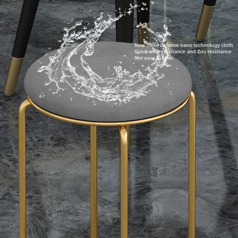 Glam Velvet Chair Ottoman Cylinder Shape Metal Frame Mildew Resistant Ottoman Stool Clearhalo 'furn' 'furn_ottomans_poufs' 'Furniture' 'Living Room Furniture' 'Ottomans & Poufs' 'ottomans_poufs' 1200x1200_b8800d6c-02ef-480a-b6f6-7990348c596c