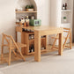 Adjustable Dining Table Wooden Dining Table with Storage for Dining Room