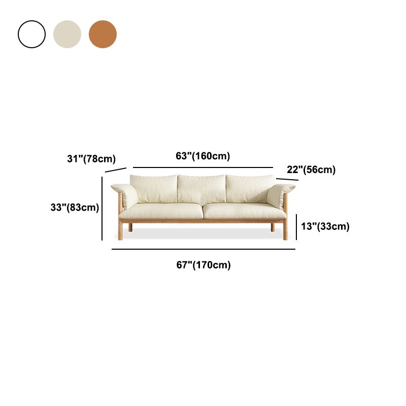 Faux Leather Stain Resistant Contemporary Standard Sofa Couch Clearhalo 'furn' 'furn_sofas' 'Furniture' 'Living Room Furniture' 'Sofa' 'sofas' 1200x1200_b880e66d-ee0c-4884-b396-e7d52db3b611