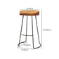 Modern Armless Backless Counter Stool Iron Cafe Bar Stool with Wooden Seat Clearhalo 'Bar Furniture' 'Bar Stools' 'bar_stools' 'furn' 'furn_bar_stools' 'furniture_bar_stools' 'Kitchen & Dining Furniture' 'kitchen&dining_furn' 'kitchen' 'kitchen_furn' Furniture' 1200x1200_b8812df6-44e9-482d-818d-5e4cd564dbab