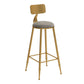 Glam Style Fixed Bar Table 1/2/3 Pieces Stone Counter Table for Dining Room Clearhalo 'Bar Furniture' 'furn' 'furn_home_bar_bar_sets' 'Furniture' 'Home Bars & Bar Sets' 'home_bar_bar_sets' 'Kitchen & Dining Furniture' 1200x1200_b881db84-d3a1-4d10-9515-81b1ba7ee8a1
