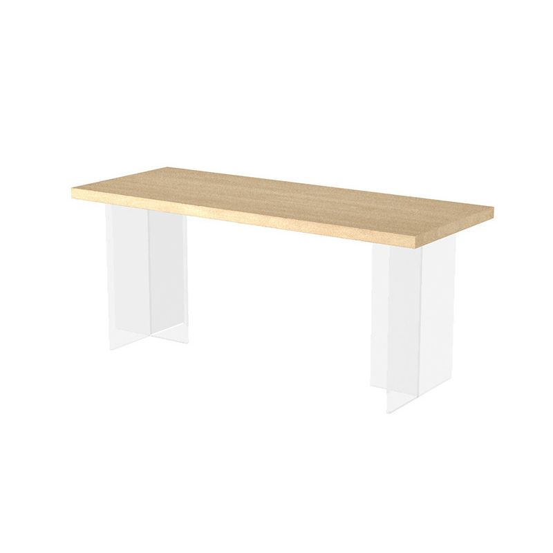 Solid Wood Dining Table Modern Rectangle Table with Double Pedestal Base Clearhalo ' dining_table' 'Dining Tables & Seating' 'Dining Tables' 'furn' 'furn_dining_table' 'Furniture' 'furniture_dining_table' 'Kitchen & Dining Furniture' 'kitchen&dining_furn' 'kitchen' 'kitchen_dining_table' 1200x1200_b881dece-4318-4551-834a-95350c266216