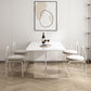 Modern Style Rectangle Table Set 1/4/5/7 Pieces Dining Set for Home Use
