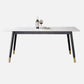 Industrial Style White Sintered Stone Dining Table 4 Legs Base Rectangle Table for Home Clearhalo ' dining_table' 'Dining Tables & Seating' 'Dining Tables' 'furn' 'furn_dining_table' 'Furniture' 'furniture_dining_table' 'Kitchen & Dining Furniture' 'kitchen&dining_furn' 'kitchen' 'kitchen_dining_table' 1200x1200_b885fb21-c34f-4bd4-bccb-e36f371a6757