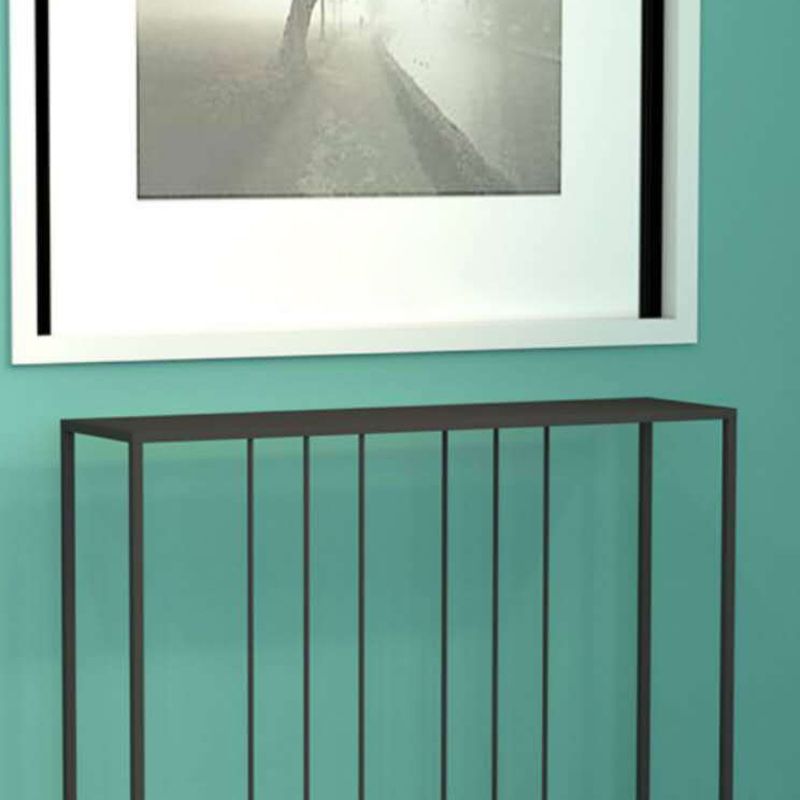 29.53 "Mesa de consola de hierro de acento moderno de 29.53" con 1 estante