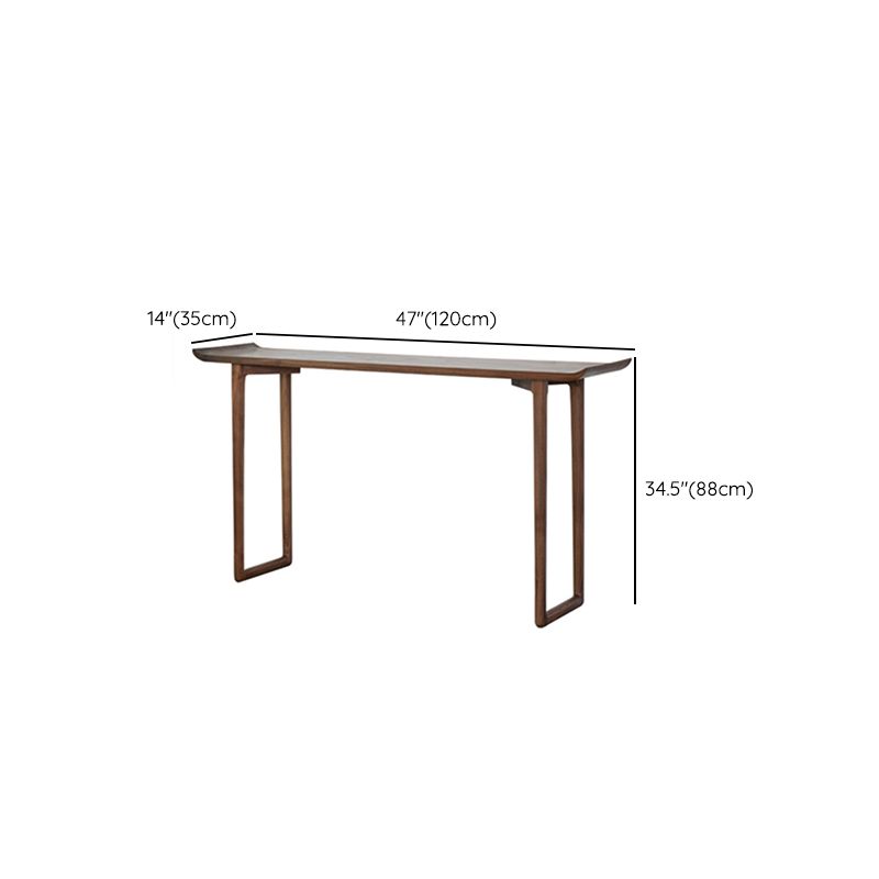 Rectangle Shape Contemporary Console Table Walnut/Ash Console Sofa Table