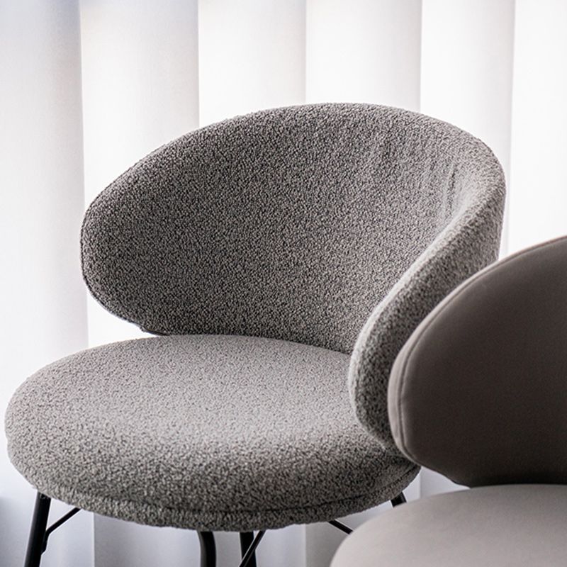 Modern Backrest Armless Counter Stool Upholstered Bar Stool with Metal 4 Legs Clearhalo 'Bar Furniture' 'Bar Stools' 'bar_stools' 'furn' 'furn_bar_stools' 'Furniture' 'Kitchen & Dining Furniture' 1200x1200_b887b184-52f0-45ff-afe2-7575cb7d6516