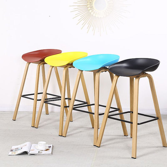 Contemporary Simple Counter Stools 29 Inch Indoor Bar Stool with Metal Leg Clearhalo 'Bar Furniture' 'Bar Stools' 'bar_stools' 'furniture_bar_stools' 'Kitchen & Dining Furniture' 'kitchen&dining_furn' 'kitchen' 'kitchen_furn' Furniture' 1200x1200_b887ea93-4e8f-4c65-a8f5-09afb9c8247d