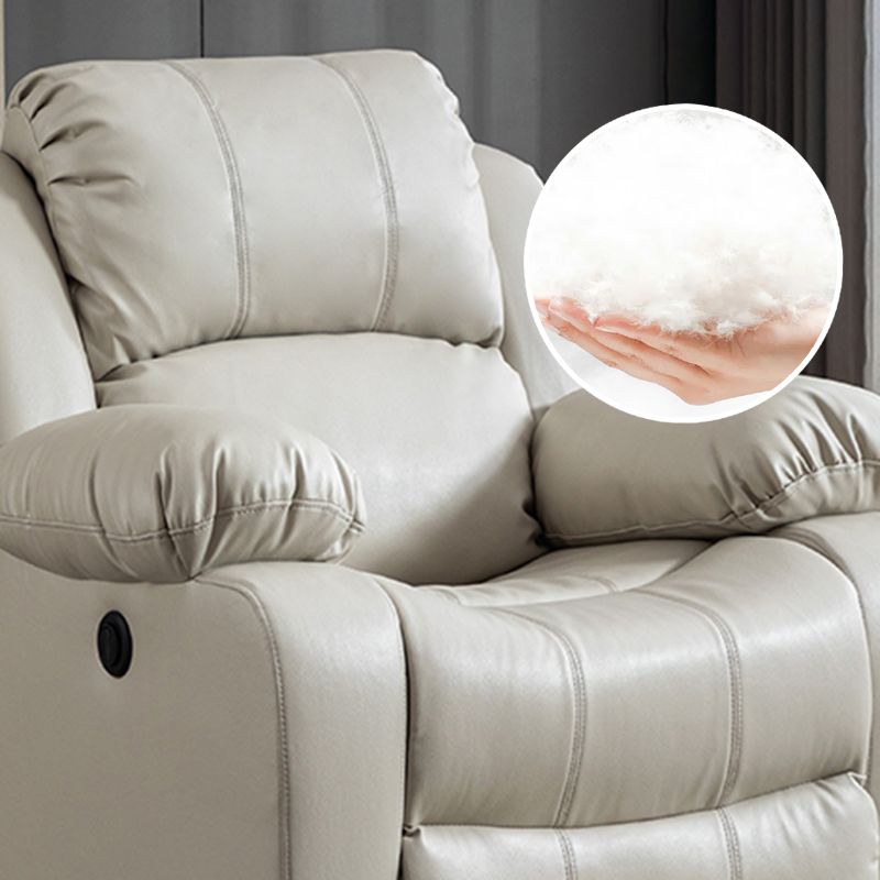 Sedia a schiera di botton a push di potenza contemporanea Reclina in pelle