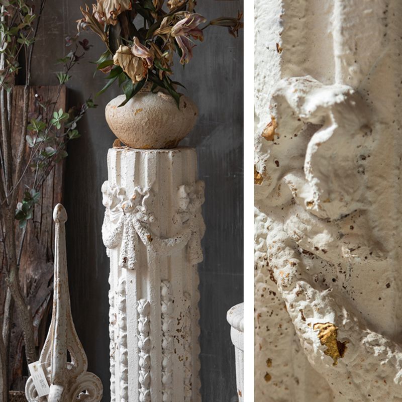 Rectangle Shape French Country Console Table Wooden Sofa Table in White