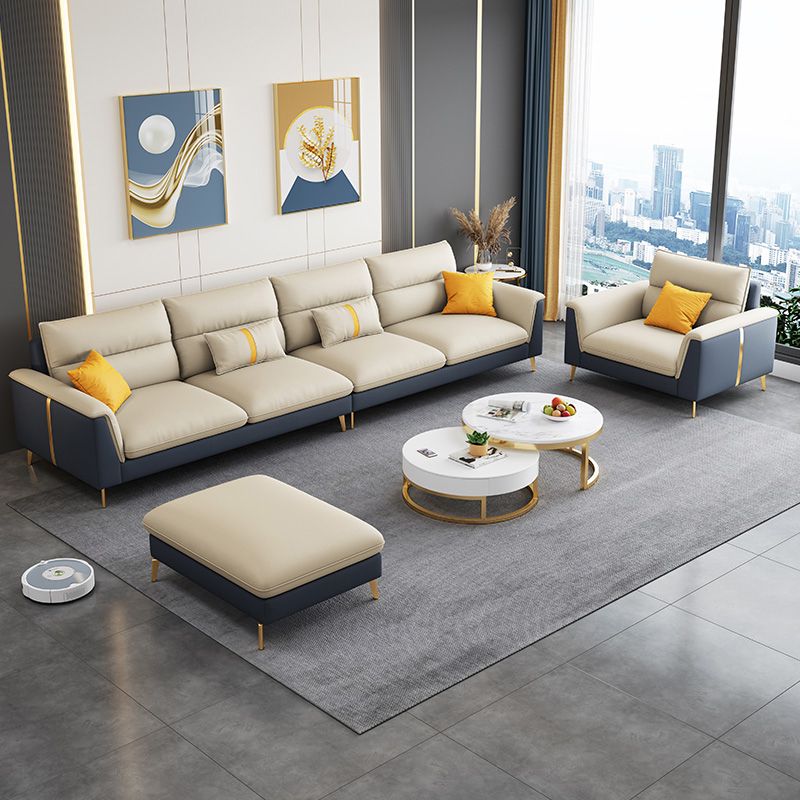 Klappe Armlehnenpolsterungssofa Bett weiße Imitation Ledermahlholz -Rahmensofa