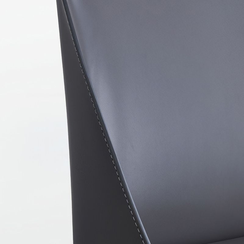 Industrial Home Side Chair Solid Back Metal Upholstered Dining Room Chair (Set of 2) Clearhalo ' kitchen&dining_furn' 'Dining Chairs' 'Dining Tables & Seating' 'dining_chair' 'furn' 'furn_dining_chair' 'Furniture' 'furniture_dining_chair' 'Kitchen & Dining Furniture' 'kitchen' 1200x1200_b892de69-89df-430e-b27c-87760517ea05