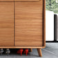 Modern Rectangle Wood Side Cabinet Bar Pulls Cabinet With Doors Clearhalo 'Cabinets & Chests' 'cabinets_chests' 'furn' 'furn_cabinets_chests' 'Furniture' 'Living Room Furniture' 1200x1200_b8970840-33a0-4206-9369-82a528250e91