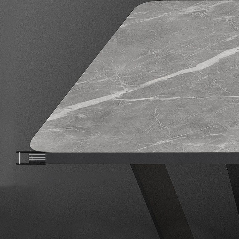 17.7"H Square White Slate Metal Frame Coffee Table for Living Room Clearhalo 'Coffee & Accent Tables' 'Coffee Tables' 'coffee_tables' 'furn' 'furn_coffee_tables' 'Furniture' 'furniture_coffee_tables' 'Living Room Furniture' 1200x1200_b89726a4-42be-45e6-bbe9-6a22bc8d6f90